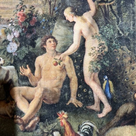 Italian Made Bag Purchased in the Vatican Museum in Rome, Italy 12W 14H - Picture 2 of 6